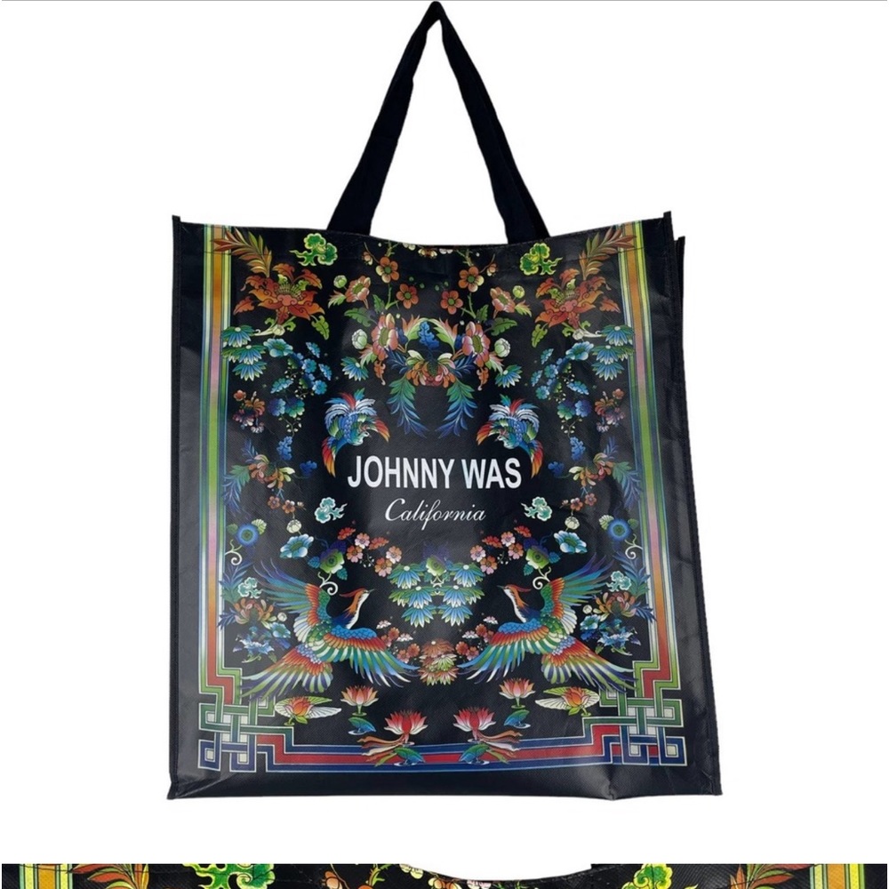 Johnny Was large shopping bag.